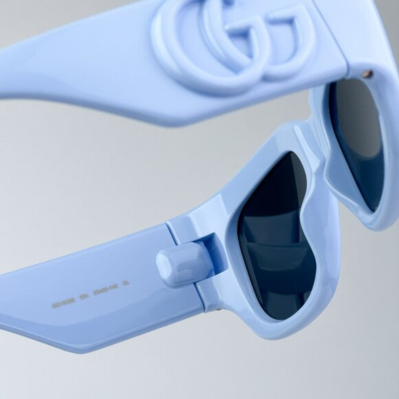 Gucci GG1545S 004 BRAND NEW Sunglasses Light Blue Women Square